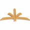 Ekena Millwork Davenport Rough Sawn Timber Gable Bracket, Western Red Cedar, 48"W x 28"H x 2"D x 4"F, 14/12 Pitch GBW048X28X0204DAV00RWR - alternate 4